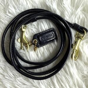 COACH BLUE Gold Patent Leather Hangtag Hang tag and Crossbody Replacement Strap